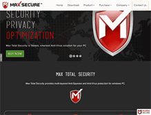 Tablet Screenshot of maxpcsecure.com